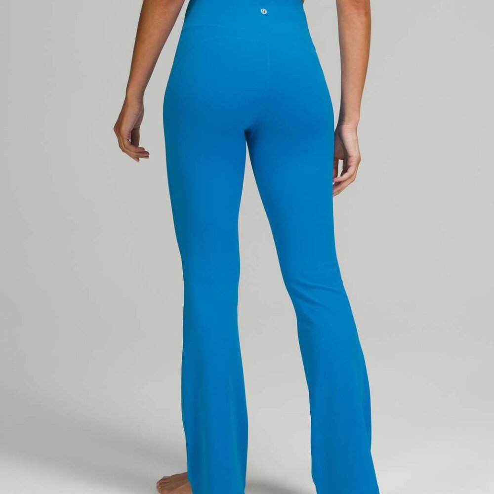 Lululemon Groove Super-High-Rise Flared Pant Nulu Poolside Size 4